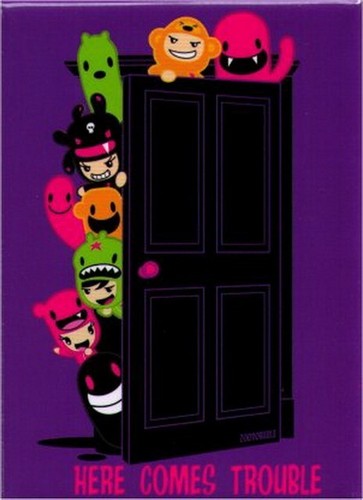 Zoodorable Here Comes Trouble Magnet ZM4573