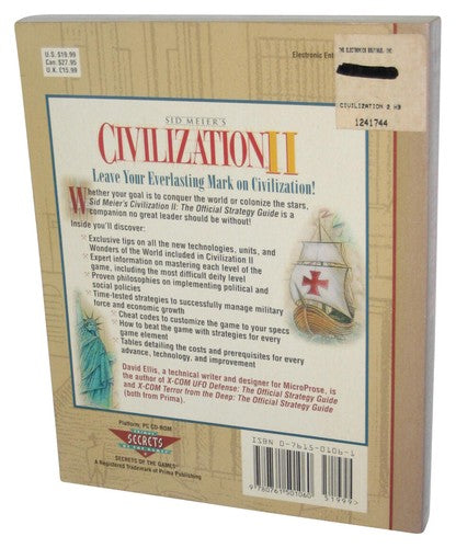 Sid Meiers Civilization II Prima PC Games Official Strategy Guide Book