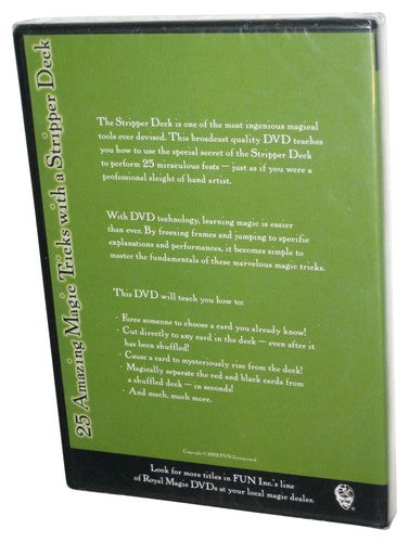 Royal Magic 25 Amazing Magic Tricks With A Stripper Deck DVD