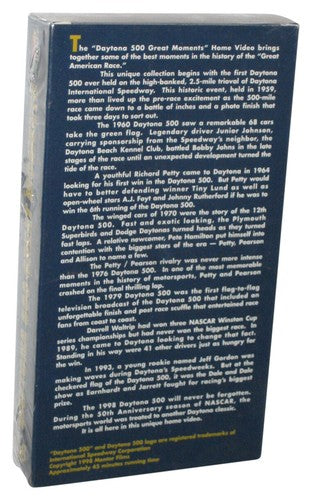 Daytona 500 Great Moments (1998) Vintage VHS Tape