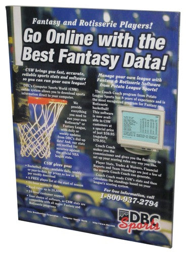 Fantasy League NBA Basketball '96/97 Michael Jordan Magazine Guide Book