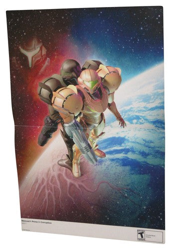 Nintendo Power Double Sided Poster - (Mario Strikers Charged & Metroid Prime 3 Corruption Wii)