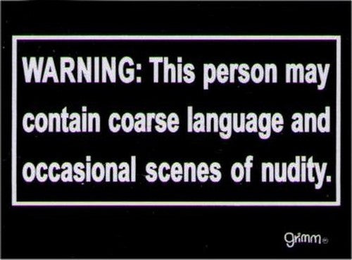 Warning Person May Contain Scenes Magnet GM2769