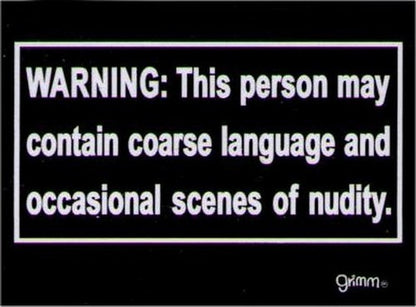 Warning Person May Contain Scenes Magnet GM2769