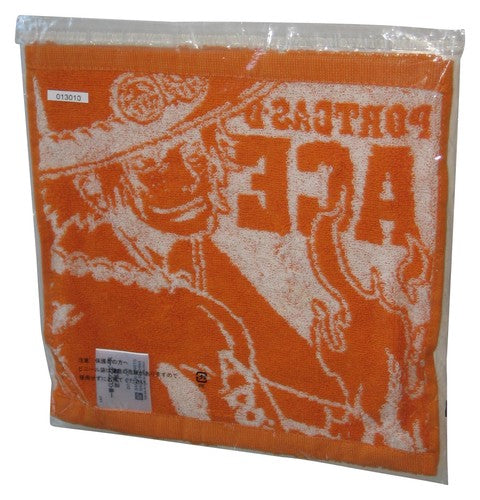 One Piece Portgas D Ace Bandai Japan Orange Anime Towel