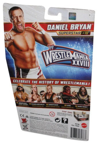 WWE Superstar Daniel Bryan WrestleMania Heritage (2012) Mattel Series 26 Figure #18 - (Card Minor Wear)