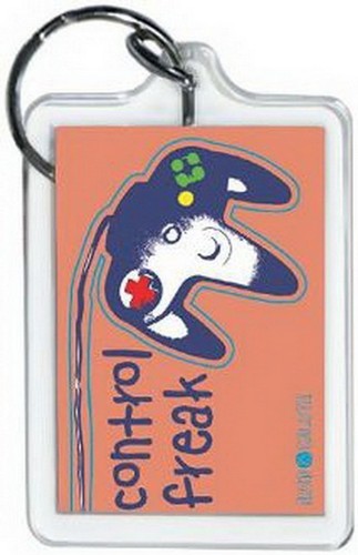 David and Goliath Control Freak Lucite Keychain 65488KEY