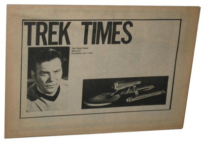 Star Trek Monthly Times Aug. 1976 Issue #3 Newsletter Vintage Book - (Light Crease)