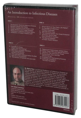 An Introduction to Infectious Diseases Great Courses DVD & Guide Book - (Professor Barry C. Fox)