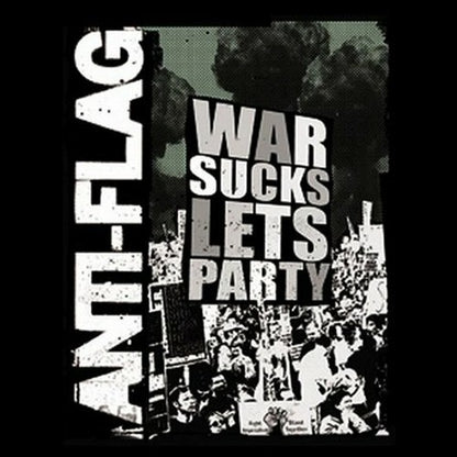 Anti-Flag War Sucks Lets Party Square Button B-3630