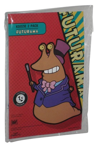 Futurama Slurm Koozie Loot Crate Beer & Soda Can Cooler 2-Pack Set