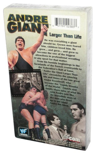 WWF Andre The Giant Larger Than Life (2001) Wrestling WWE VHS Tape