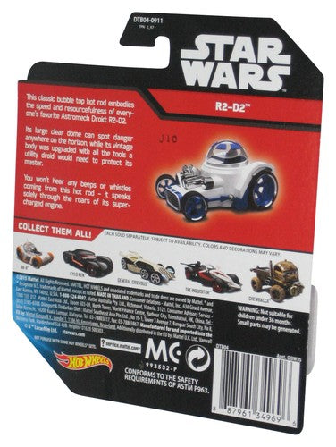 Star Wars Force Awakens R2-D2 Hot Wheels (2015) Mattel Character Cars Toy