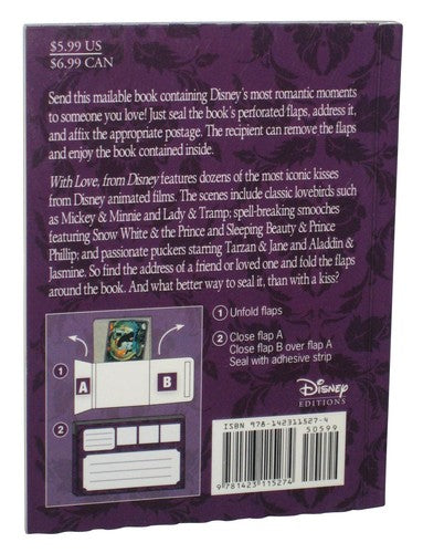 With Love From Disney Sleeping Beauty Paperback Book - (Seal Flap Mailable Gift)