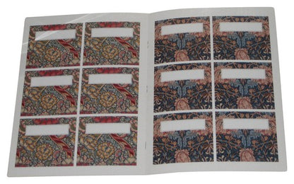 English Floral Place Cards and Matching Napkin Holders - 12 Ready-to-Use Sets