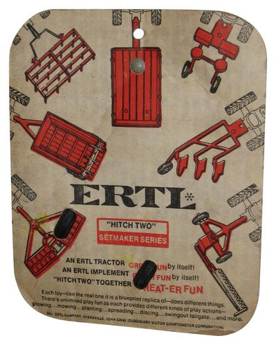 Ertl Spreader Blueprint Replica Die-Cast Hitch Two Setmaker Red Toy #44