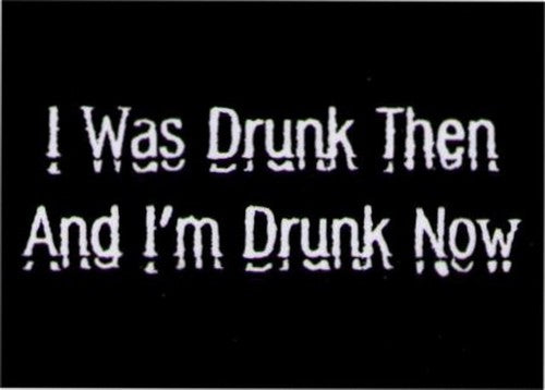 I Was Drunk Then and Drunk Now Magnet DM2195