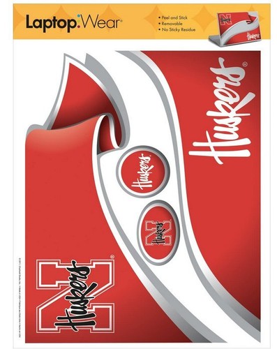 University of Nebraska Huskers Roommates Peel and Stick Laptop Wear Sticker RMK1719SS