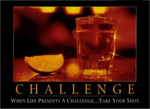 When Life Presents Challenge Take Shot Magnet BM2466