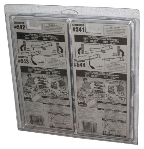 Hot Wheels Biff! Bam! Boom! Series Lot Set 1-4 w/ Plastic Protector - (Mini Truck, Limozeen, Range Rover & VW Bug)