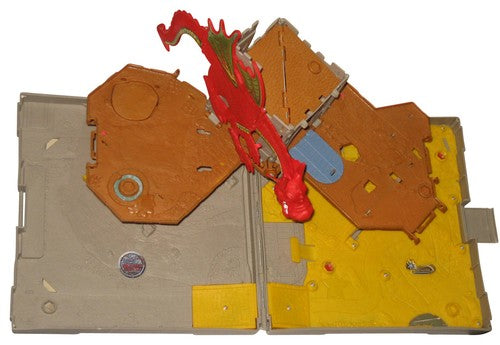 Matchbox Adventure (2005) Red Dragon Castle Treasure Fold N' Go Pop-Up Folding Playset