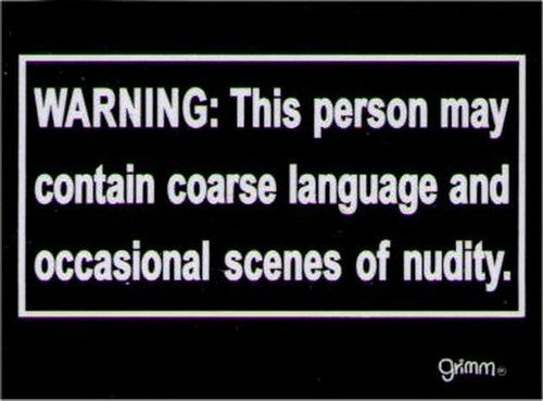 Warning Person May Contain Scenes Magnet GM2769