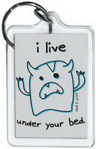 David and Goliath Live Under Bed Lucite Keychain 65493KEY