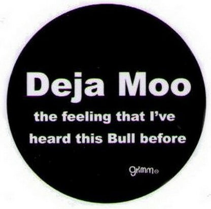 Deja Moo Feeling Heard Bull Button GB3005