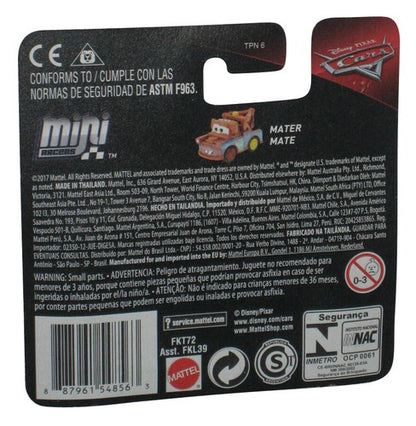 Disney Cars Movie Mini Racers (2017) Mater Die-Cast Metal Toy Car