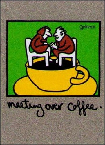 Meeting Over Coffee Magnet GM2684