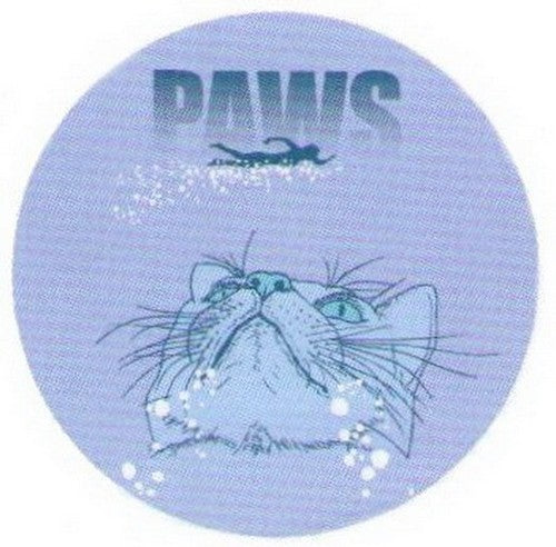 Swimming Paws Cat Button SB4061