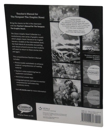 The Tempest Graphic Novel Classical Comics Teacher's Manual Heinle Paperback Book