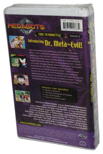 Medabots Time To Robattle Vol. 3 ADV Films (2002) Animated Cartoon VHS Tape