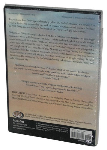 The End of Vandalism (2013) Unabridged MP3 CD - (Tom Drury)