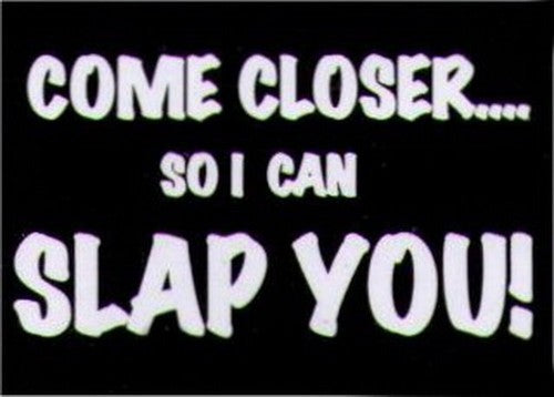 Come Closer So I Can Slap You Magnet HM250