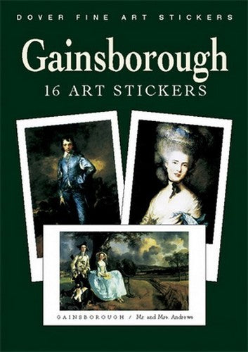 Gainsborough England Art Sticker Set - 16 Stickers