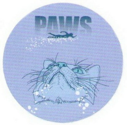 Swimming Paws Cat Button SB4061