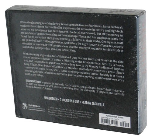 Security (2016) Audio CD Box Set - (Gina Wohlsdorf)