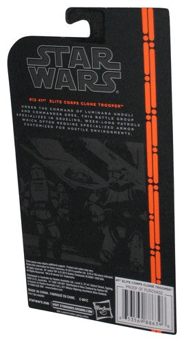 Star Wars Black Series (2013) Hasbro 41st Elite Corps Clone Trooper Battle Damage Figure #12 - (Plastic Loose From Card)