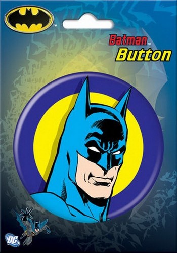 DC Comics Batman Face Classic 3-inch Button 97030