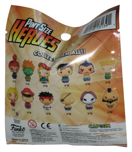 Street Fighter Pint Size Heroes Funko Vinyl Collectible Mini Figure Box - (24 Packs + Display Box & 2 Bonus Figures)
