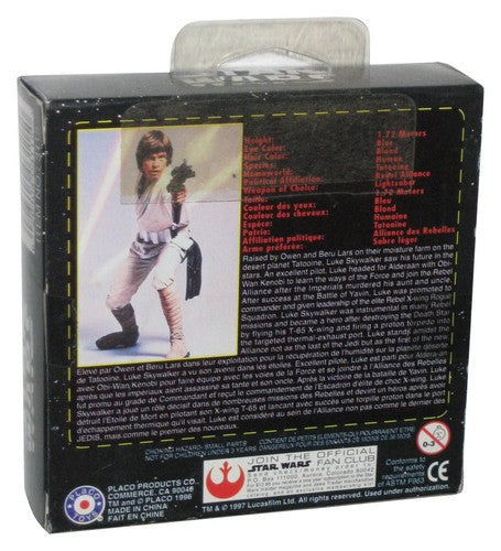 Star Wars Luke Skywalker (1997) Placo Gold Die-Cast Metal Keychain