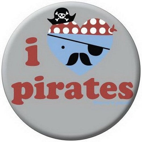 David and Goliath I Heart Pirates Button 81489