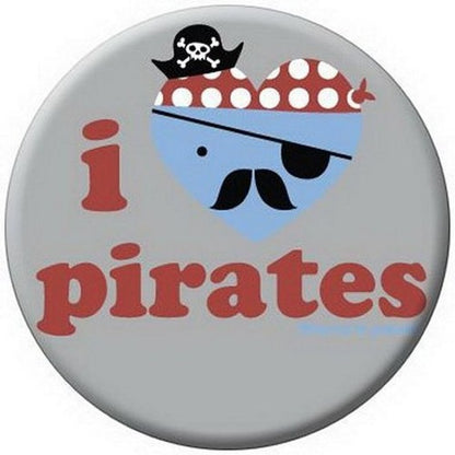 David and Goliath I Heart Pirates Button 81489