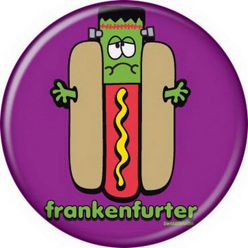 David and Goliath Frankenfurter Button 82035