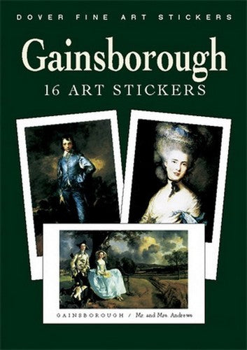Gainsborough England Art Sticker Set - 16 Stickers