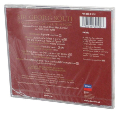 Sir Georg Solti: Celebration (1998) Decca Audio Music CD - (Cracked Jewel Case)