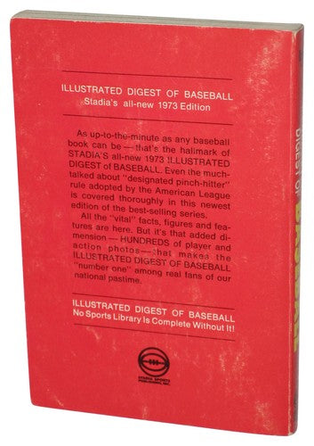 Illustrated Digest of Baseball (1973) Dell Baseball Paperback Book
