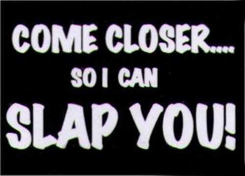 Come Closer So I Can Slap You Magnet HM250