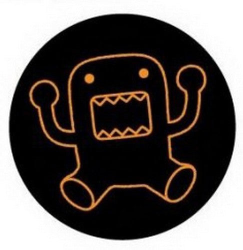 Domo-Kun Orange Outline Button DB4290